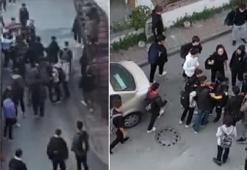 Kartal'da liseliler sokakta kavga etti
