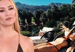 43 yaşındaki Kate Hudson'dan şezlong pozu