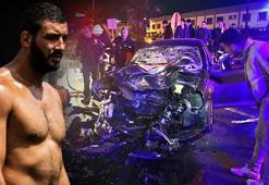 Otomobille TIR'a çarpıp, 2 arkadaşıyla yaralanan başpehlivanın durumu kritik
