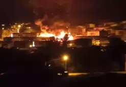 Hatay'da mobilya fabrikasında yangın