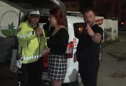 Kadın sürücü dehşet saçtı! Polislerden arka arkaya özür diledi