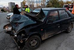 Samsun'da iki otomobil çarpıştı: 2 çocuk yaralı