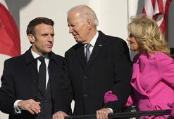 Biden ve Macron Beyaz Saray'da! Bir ilk yaşandı...