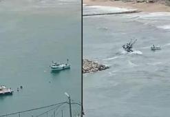 Arnavutköy'de dev dalga paniği! Tekneler alabora tehlikesi yaşadı