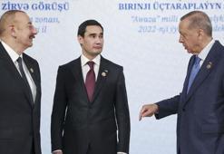 Türkmen gazı için 3'lü zirve! Cumhurbaşkanı Erdoğan'dan vizelerin kaldırılması sinyali