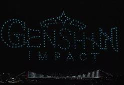 Genshin Impact Türkçe dilinin eklenişini drone ışık gösterisiyle kutladı