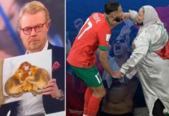 Büyük skandal! Dünya Kupası'nda tarih yazan Faslı futbolcuları maymuna benzetti