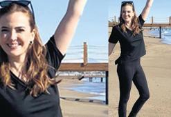 Kış güneşinin tadını çıkardı