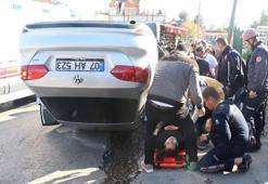 Sürücü adayı, direksiyon dersinde kaza yaptı; eğitmen kaçtı