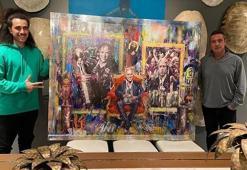 Başkan Ali Koç, Jesus'a özel tablo yaptırdı