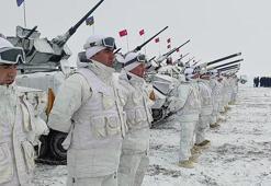 Eksi 20 derecede zorlu kış tatbikatı