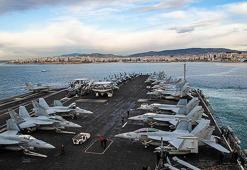 Amerikan uçak gemisi Ege Denizi'nde! Konum İzmir'in karşısı