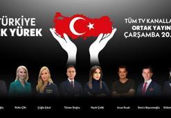 Ekran yüzleri yardım için ortak yayında