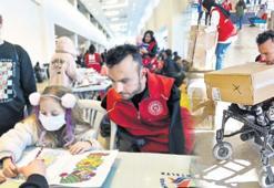 Tekerlekli sandalyeli koca yürek