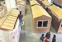 Depremzedeler için imece usulü evler