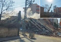 Kahta’da hasar gören cami minaresi kontrollü olarak yıkıldı