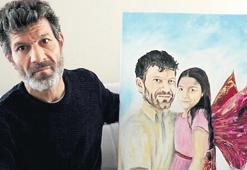 Kızının tablosuyla yaşıyor