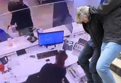 Oyuncak tabancalı banka soygununun yeni görüntüleri ortaya çıktı