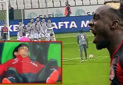Karagümrük'te Diagne'nin şutuna olay tepki! Oturduğu yerden düştü