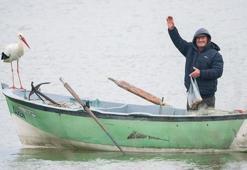 Yaren Leylek 12. kez Balıkçı Adem Amca'ya kavuştu