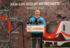 Bakan Karaismailoğlu: AKM-Gar Kızılay metrosunda tüm imalatlar tamamlandı