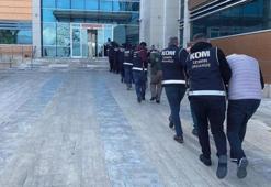 İzmir ve Manisa'daki 'Akbaba' operasyonunda 9 tutuklama