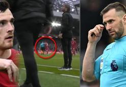 Liverpool-Arsenal maçında skandal! Yan hakem yıldız isme dirsek attı, çok konuşulacak ceza