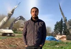 Kontrollü minare yıkımı faciayla son buldu: 1 ölü