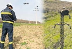 Leylek yuvalarına drone ile bahar bakımı