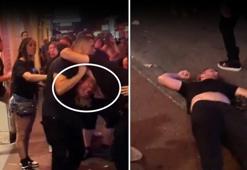 Profesyonel dövüşçü ile kavga etmek istedi! Saniyeler içinde bayıldı