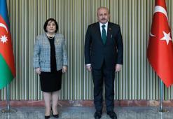 TBMM Başkanı Şentop, Azerbaycan Milli Meclisi Başkanı Gafarova ile görüştü