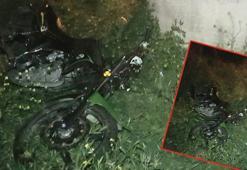 Direksiyon hakimiyetini kaybeden motosiklet sürücüsü kaza yaptı: 1 ölü, 1 yaralı
