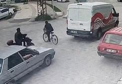 Motosiklet ve bisiklet sürücüsü ölümden döndü