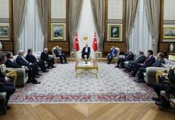 Cumhurbaşkanı Erdoğan, Cumhur İttifakı partilerinin genel başkanlarını kabul etti