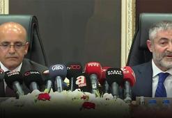 Hazine ve Maliye Bakanlığı'nda devir teslim! Mehmet Şimşek görevi devraldı