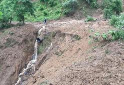 Ordu'da sağanak, heyelanlara neden oldu