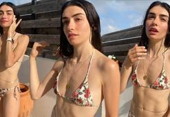 Hazar Ergüçlü sezonu açtı! Bikinili pozlarına beğeni yağdı