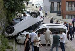 Akılalmaz kaza! 'Kadının otomobilden atladığını gördük'