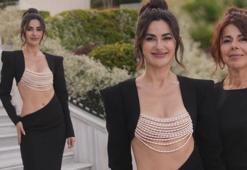 Nesrin Cavadzade'nin düğün şıklığı! İddialı elbisesi dikkat çekti