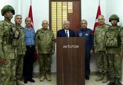 Bakan Güler ve komuta kademesinden Aktütün'e bayram ziyareti