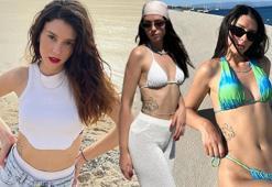 Buçe Buse Kahraman bikinili pozlarıyla mankenlere taş çıkardı