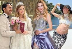 Üçüncü kez anne olmaya hazırlanan Wilma Elles'ten karnı burnunda pozlar