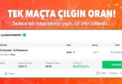 Tek Maçta Çılgın Oran!