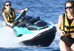 Yağmur Tanrısevsin'in Bodrum'da jet ski keyfi
