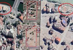 Depremin yıktığı illerin simge yerleri uydudan görüntülendi