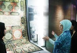 Emine Erdoğan'dan Osmanlı mimarisini taşıyan Katara Camii'ne ziyaret