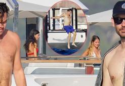 Tobey Maguire ile Leonardo DiCaprio'nun yat keyfi! Bikinili güzeller dikkat çekti