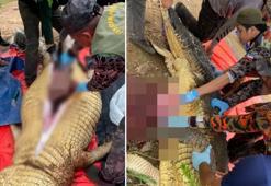 Korkunç son! Cesedi timsahın içinden çıkarıldı, ailesi her şeyi izledi