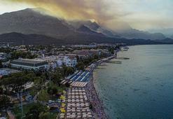 Kemer yangınının etrafı çevrildi