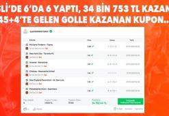 Misli’de 6’da 6 yaptı, 34 Bin 753 TL kazandı! 45+4’te gelen golle kazanan kupon…